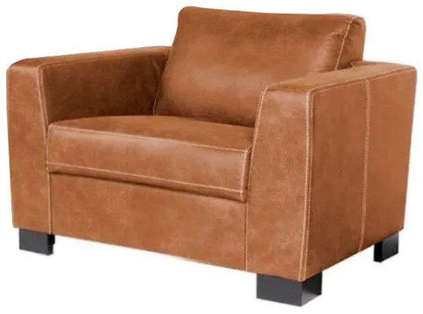 Fauteuil Polka | leer Colorado cognac 03 | 100 cm breed