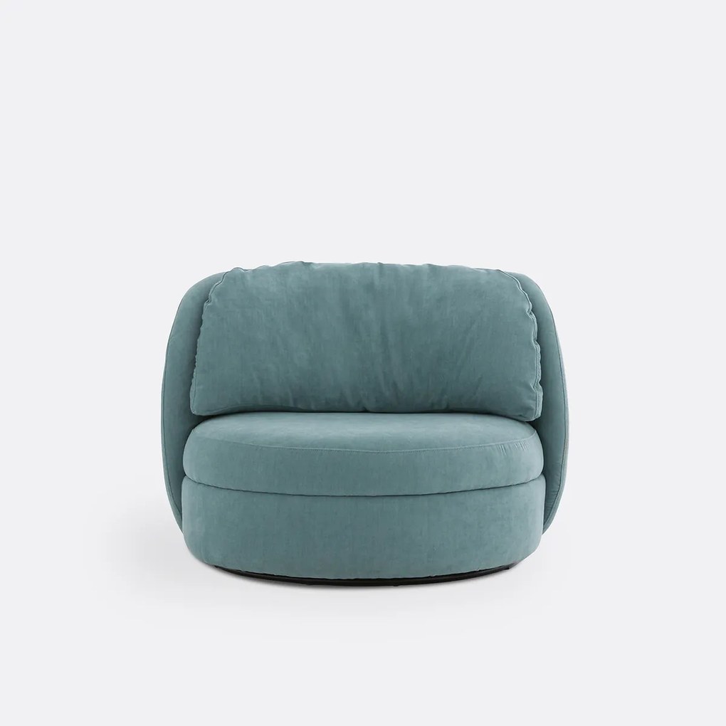 Draaiende fauteuil in polyester, Ronda