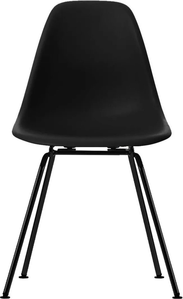 Vitra DSX stoel kuip zwart onderstel zwart gepoedercoat