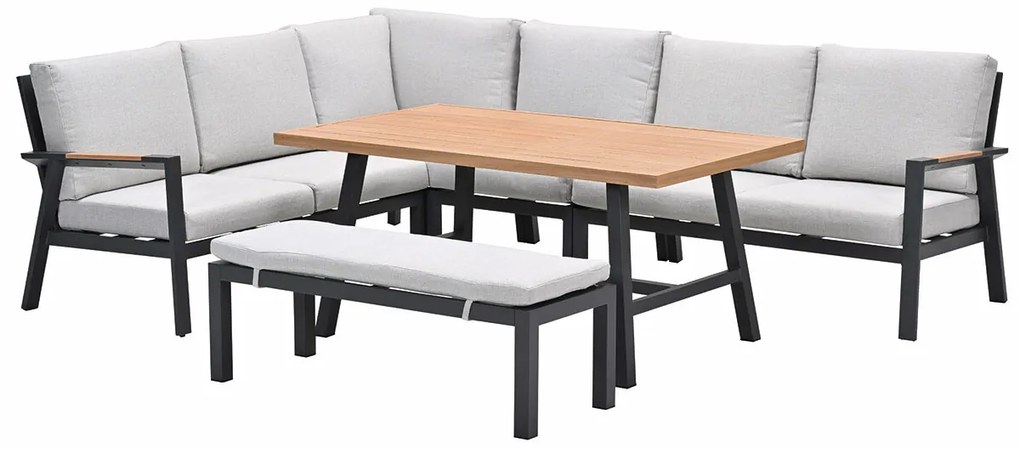Garden Impressions Lissabon lounge dining set 6-delig - valley sand