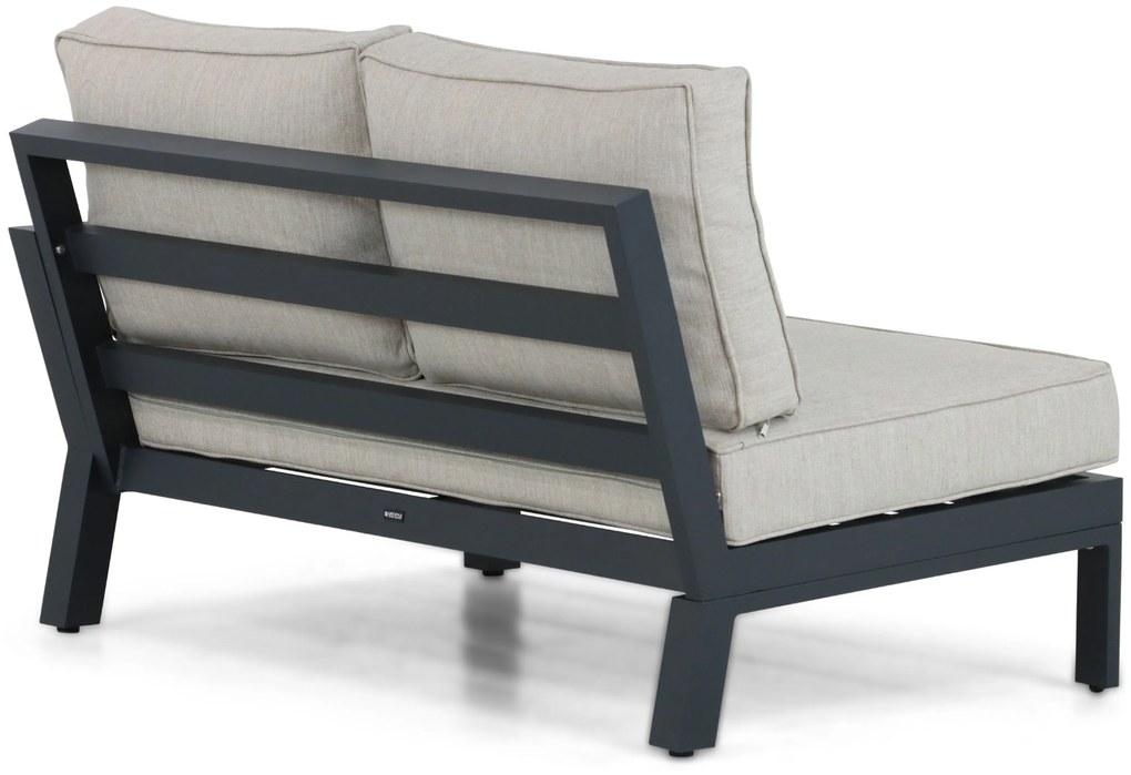 Hoek loungeset 5 personen Aluminium/Polywood (teakfinish) Grijs  Lifestyle Garden Furniture Bilbao