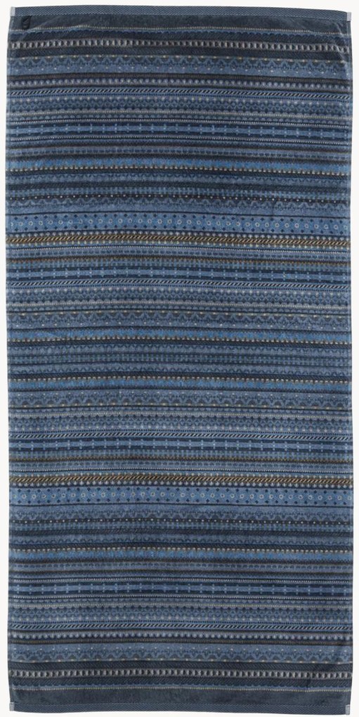 Douchelaken Geometric Print van velours & terrykatoen