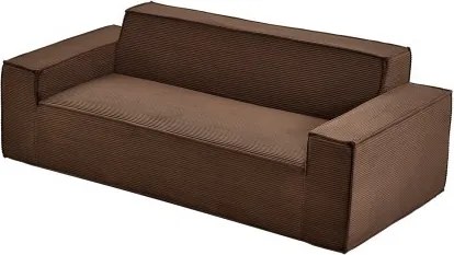 VEVOR moderne corduroy bank (211 cm) met diepe zittingen, wolkenbank met brede armleuningen, zachte bank, loungestoel, relaxstoel, ideaal voor woonkamer, slaapkamer, appartement, kantoor, vloerbank bruin