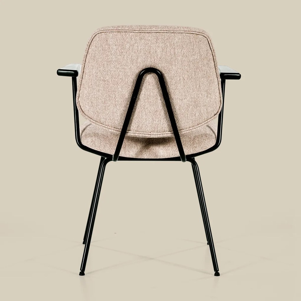 Beige Eetkamerstoel Met Arm