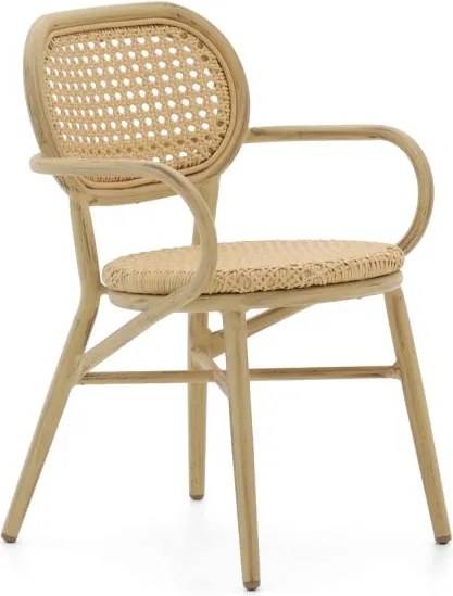 Dining tuinstoel | Forza  Idrea | Wicker (vlechtwerk) | Taupe | Stapelbaar | Kees Smit Tuinmeubelen