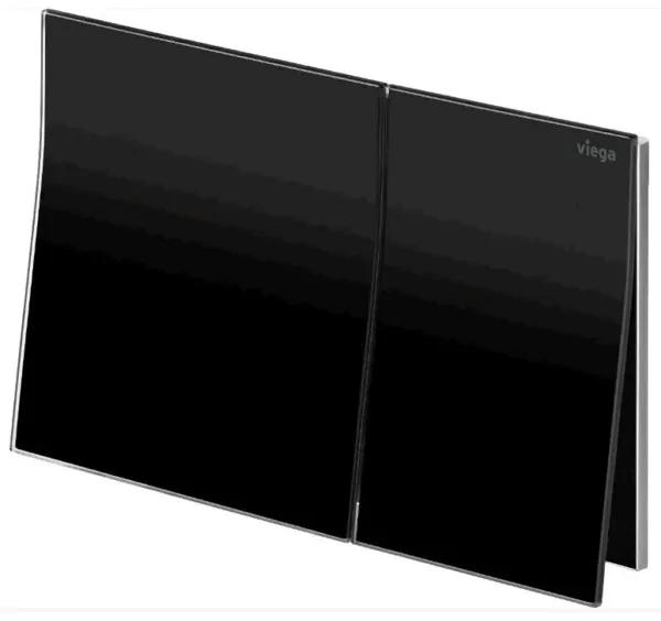 Viega Prevista bedieningsplaat visign for more 200 13,5x22,6cm kunststof glas zwart 773588