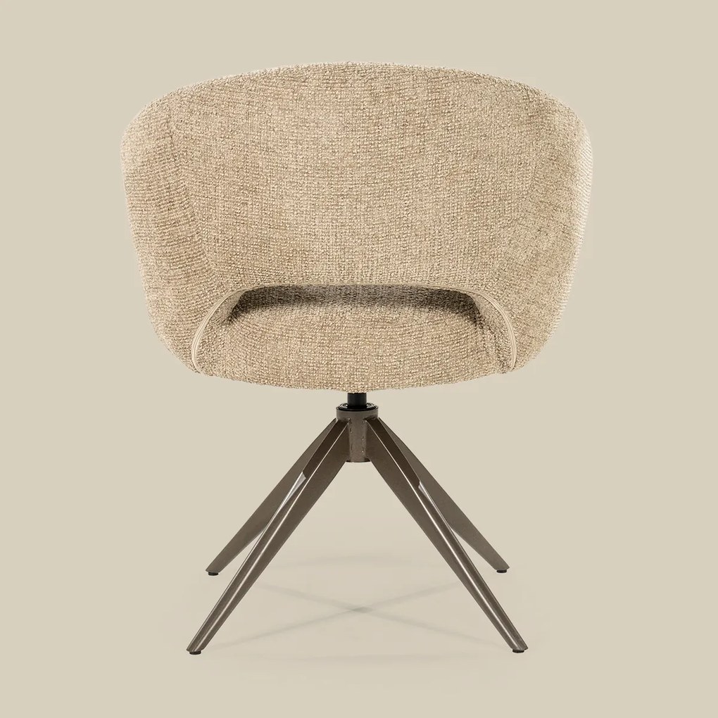 Ronde Eetkamerstoel Taupe