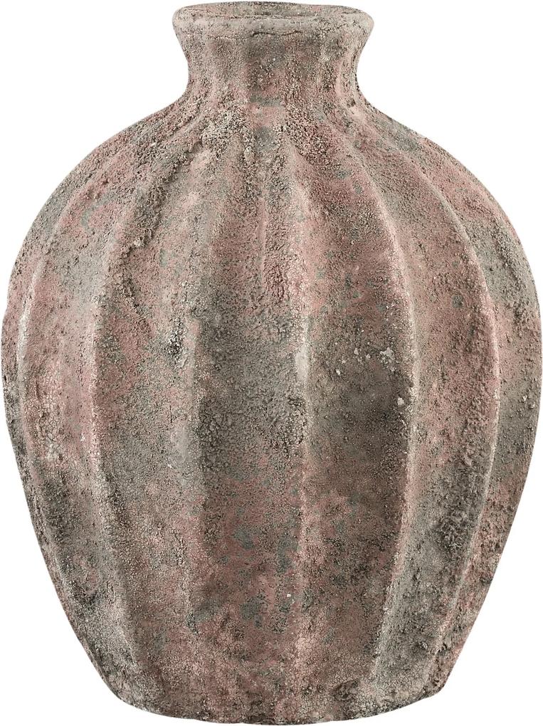 PTMD Collection | Vaas Alina lengte 22 cm x breedte 22 cm x hoogte 28 cm roze vazen keramiek vazen & bloempotten decoratie | NADUVI outlet