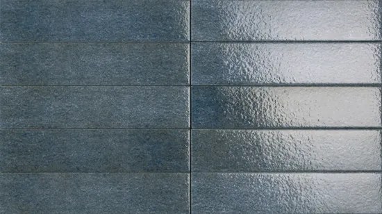 Valence Orizz vloertegel petrolio lux 6.5x29cm blauw