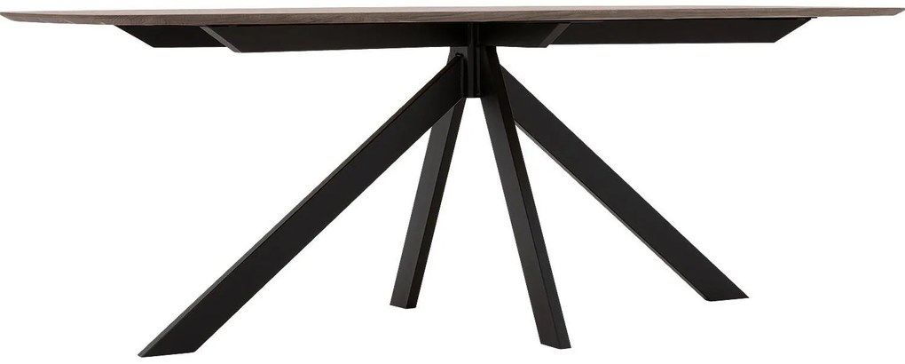 Goossens Excellent Eettafel Uniek, Semi ovaal 260 x 120 cm