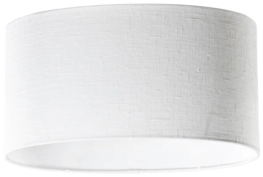 Linnen lampenkap wit ovaal 35/23/18