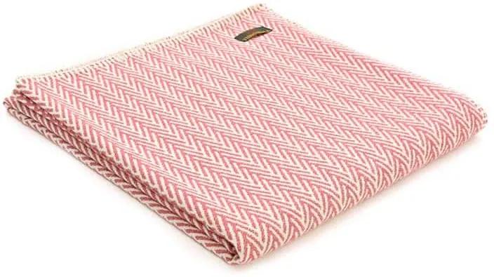 Tweedmill Textiles - Plaid Visgraat - Rood