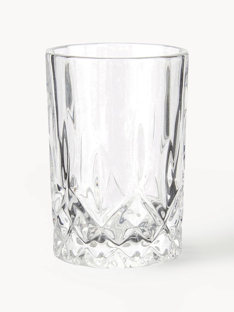 Borrelglaasjes Harvey met reliëf, 4-delig