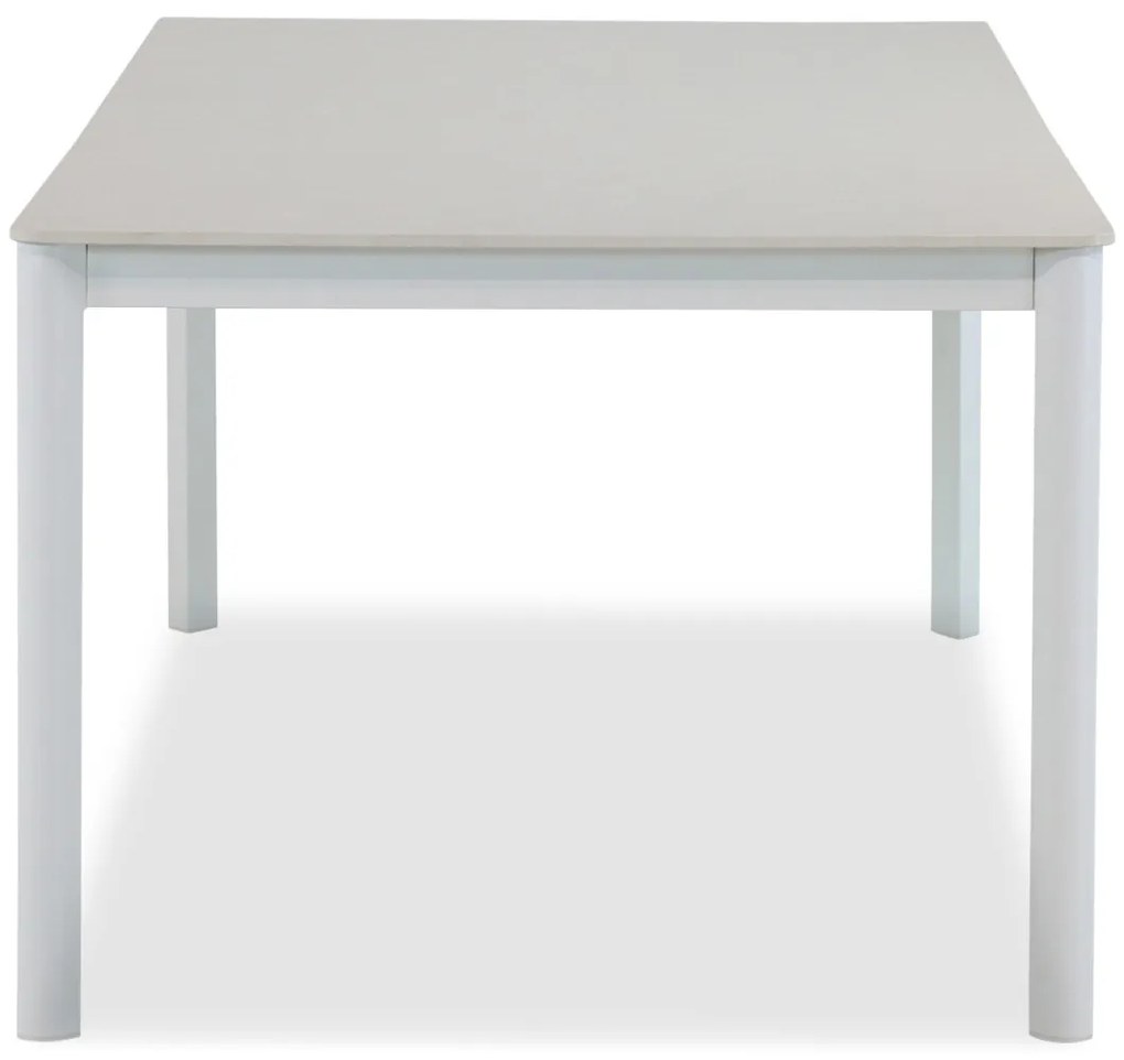 Dining Tuintafel   220 x 100 cm Aluminium Wit  Como