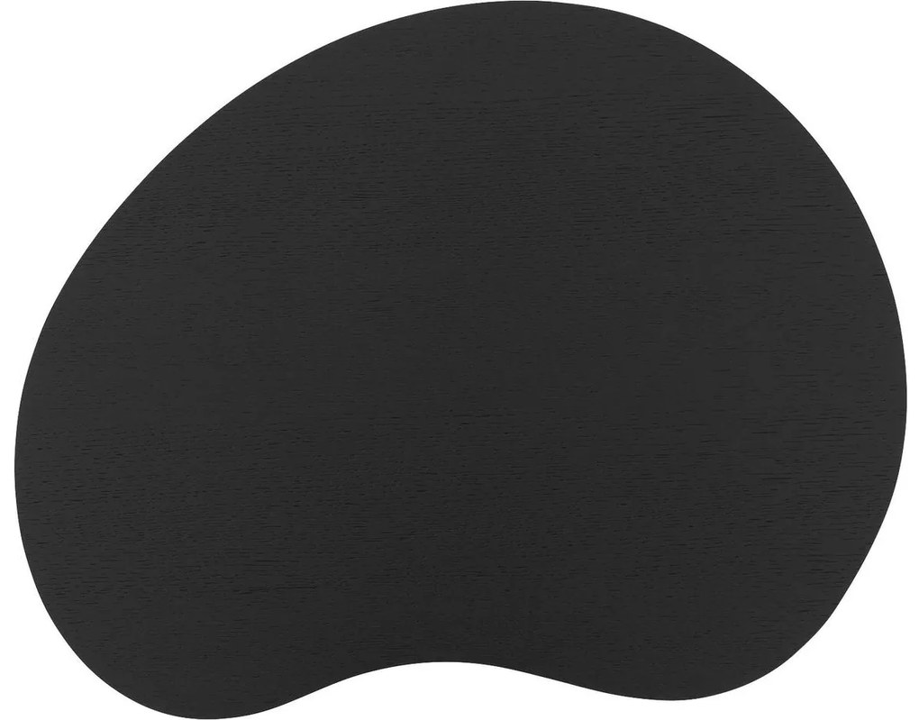 Goossens Salontafel Zyan organisch, hout eiken zwart, modern design, 58 x 33 x 50 cm