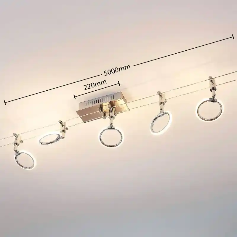aankleden delicatesse fluctueren LED kabelverlichting Ratka, met vijf lampjes - lampen-24 | Biano