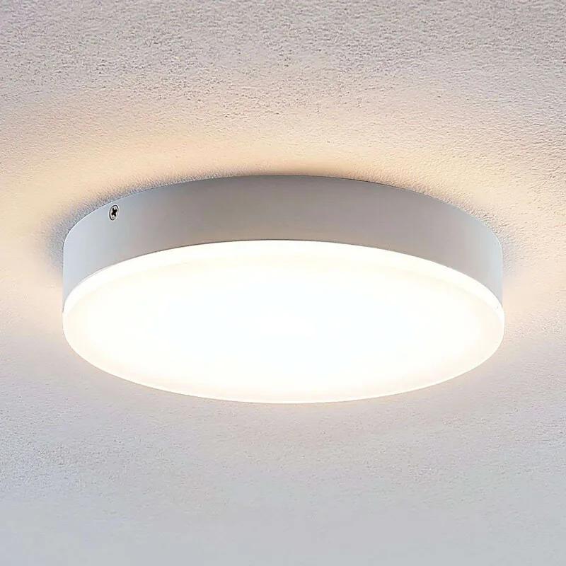 Leonta LED plafondlamp, wit, Ø 20 cm - lampen-24