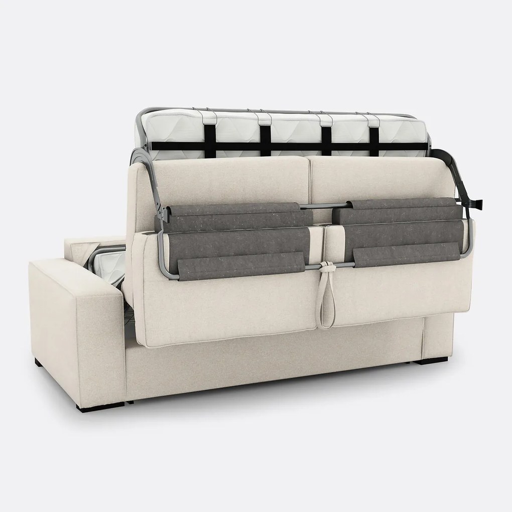 Slaapbank in polyester, premium HR-schuim, Cecilia