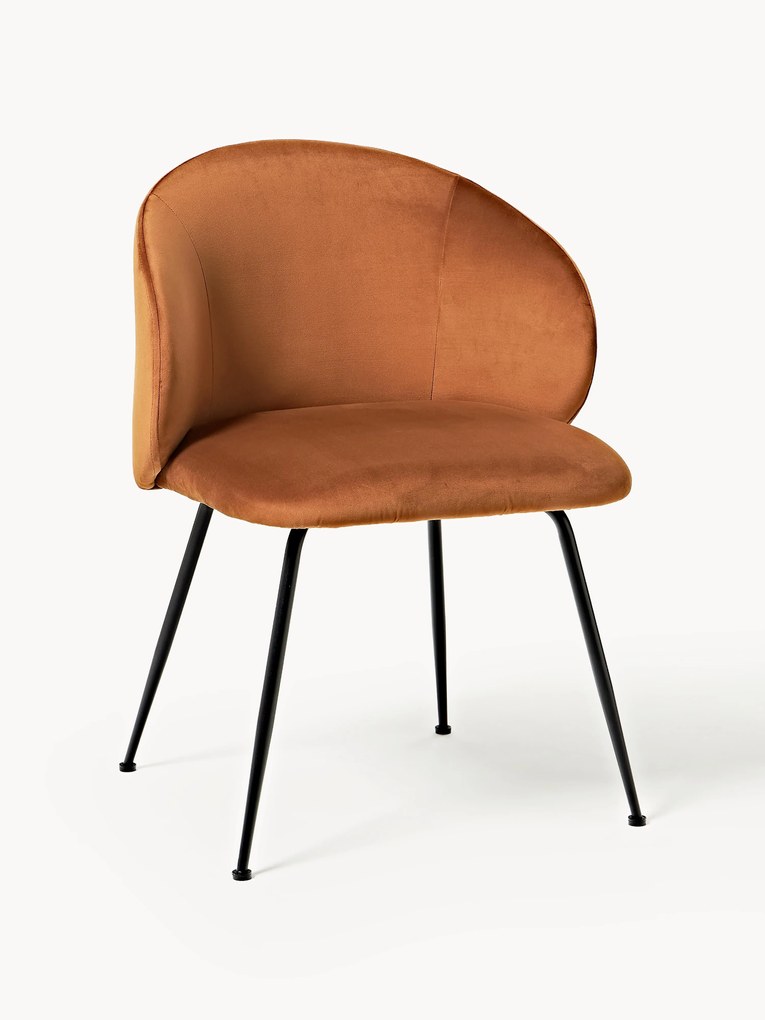 Fluwelen stoelen Luisa, 2 stuks