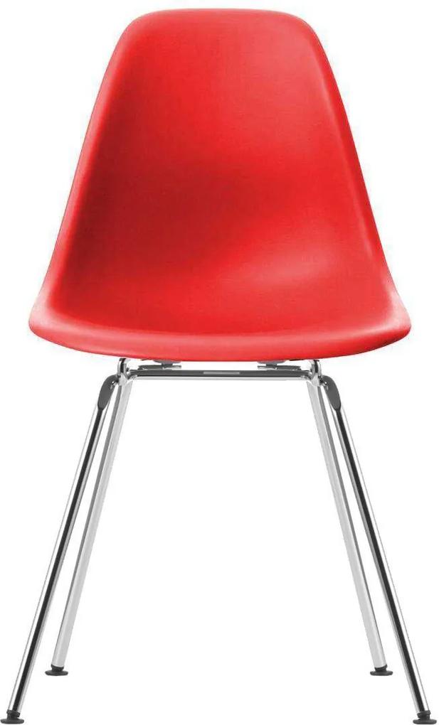 Vitra DSX stoel kuip klassiek rood onderstel verchroomd