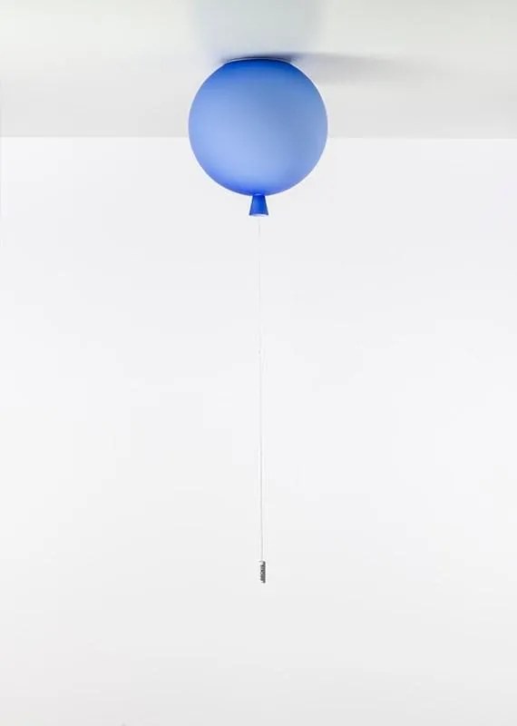 Brokis - Plafondlamp Memory Blauw geëtst / Zilver Glas