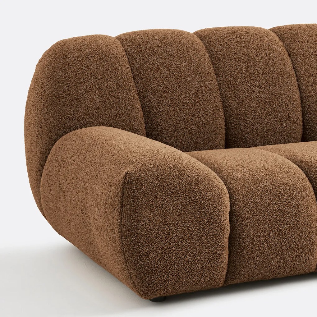 XL-fauteuil van dikke badstof Nuria