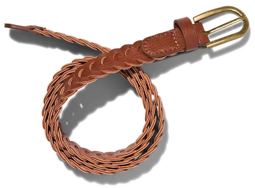 HEMA Gevlochten Dames Riem 2cm Bruin (bruin)