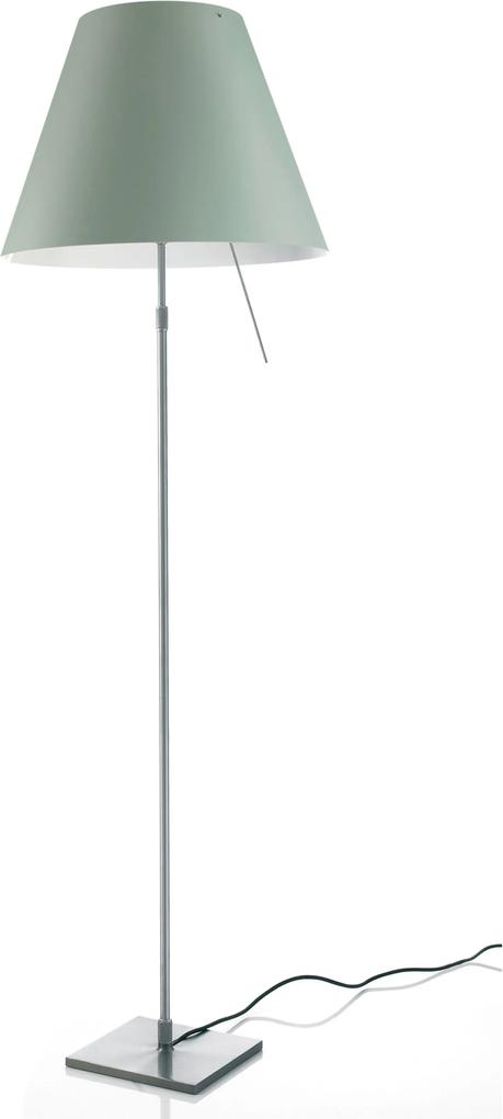 Luceplan Costanza vloerlamp telescopisch met aan-/uitschakelaar aluminium