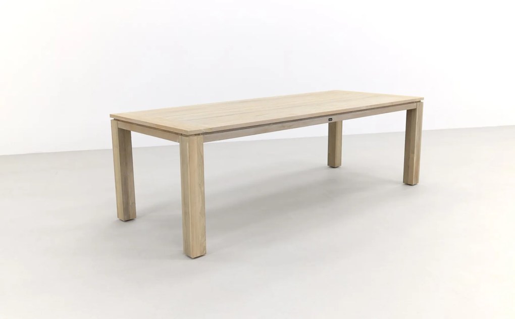 Rome teak tuintafel 240x100 cm. - Grey