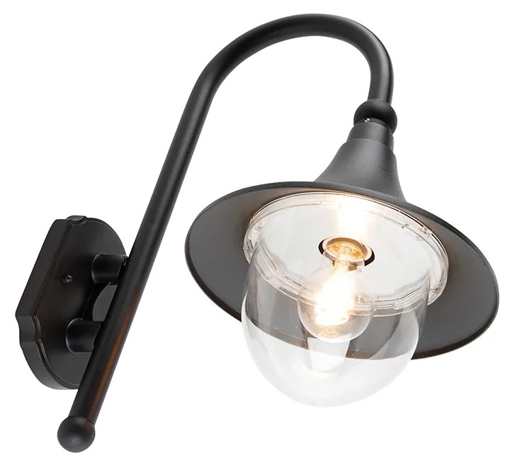 Smart buiten wandlamp zwart IP44 incl. Wifi A60 - Daphne