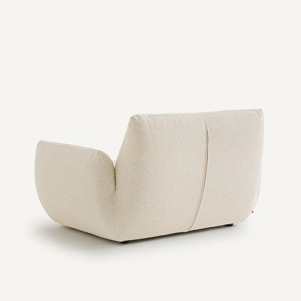 Fauteuil in bouclé stof, Spogano