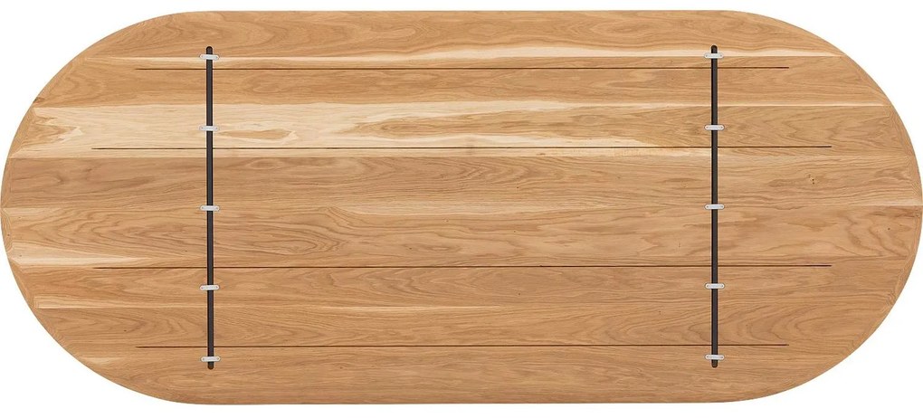 Goossens Excellent Eettafel Uniek, Semi rond 240 x 100 cm