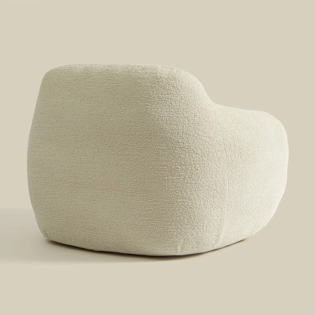 Zachte Fauteuil Zandkleur Stof