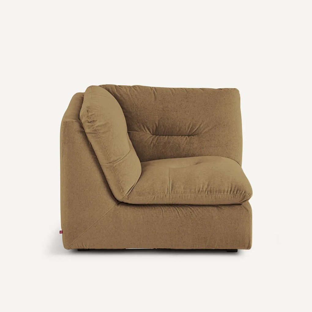 Modulaire 90° hoek in linnen fluweel, GIULIANO