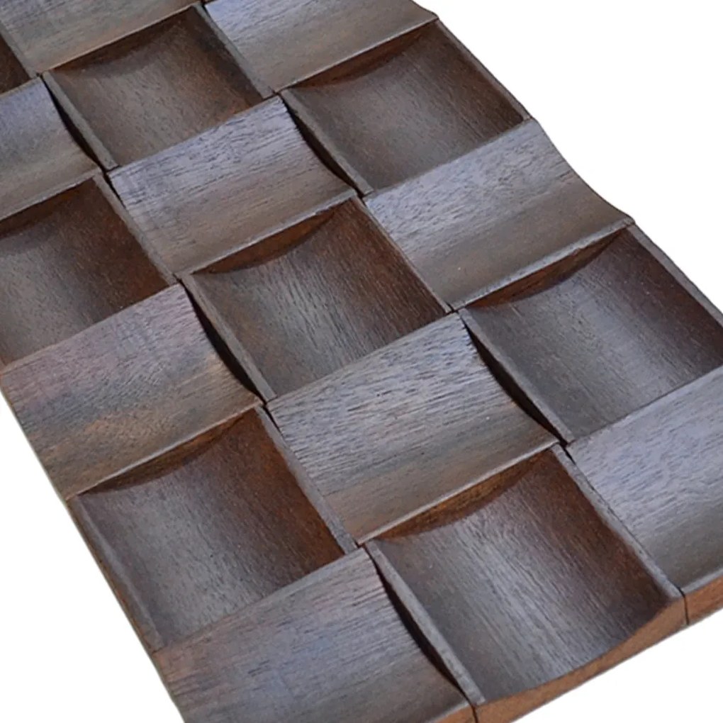 3D Houten Wandpaneel | Merbau XL | 30×60 cm | Wanddecoratie
