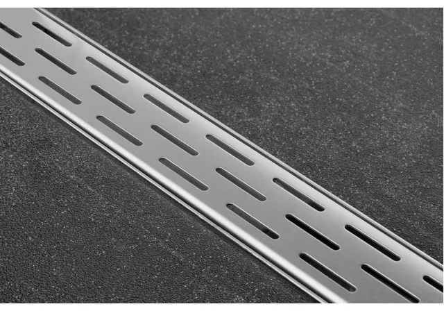 Easy Drain Compact afvoergoot enkele plaat met zijuitloop 6x60cm 30mm RVS edcom600-30