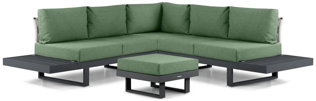 Hoek loungeset 5 personen Aluminium Grijs  Lifestyle Garden Furniture Lorenzo