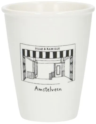 Gevel mok, Amstelveen, porselein, 200 ml