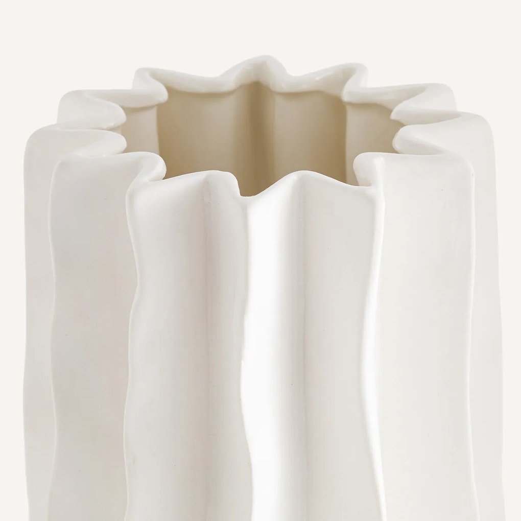Vaas in mat keramiek H34 cm, Polia