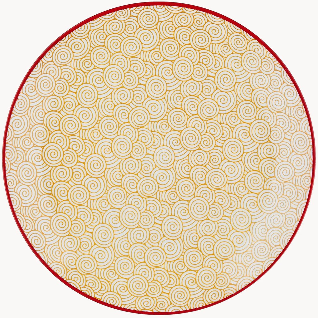 Porseleinen ontbijtborden Pattern, 6-delig