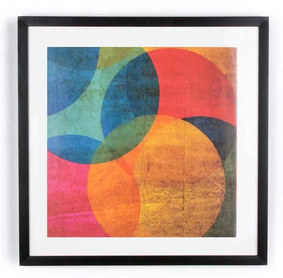 Art For The Home schilderij Neon Cirkel - multikleur - 50x50 cm - Leen Bakker