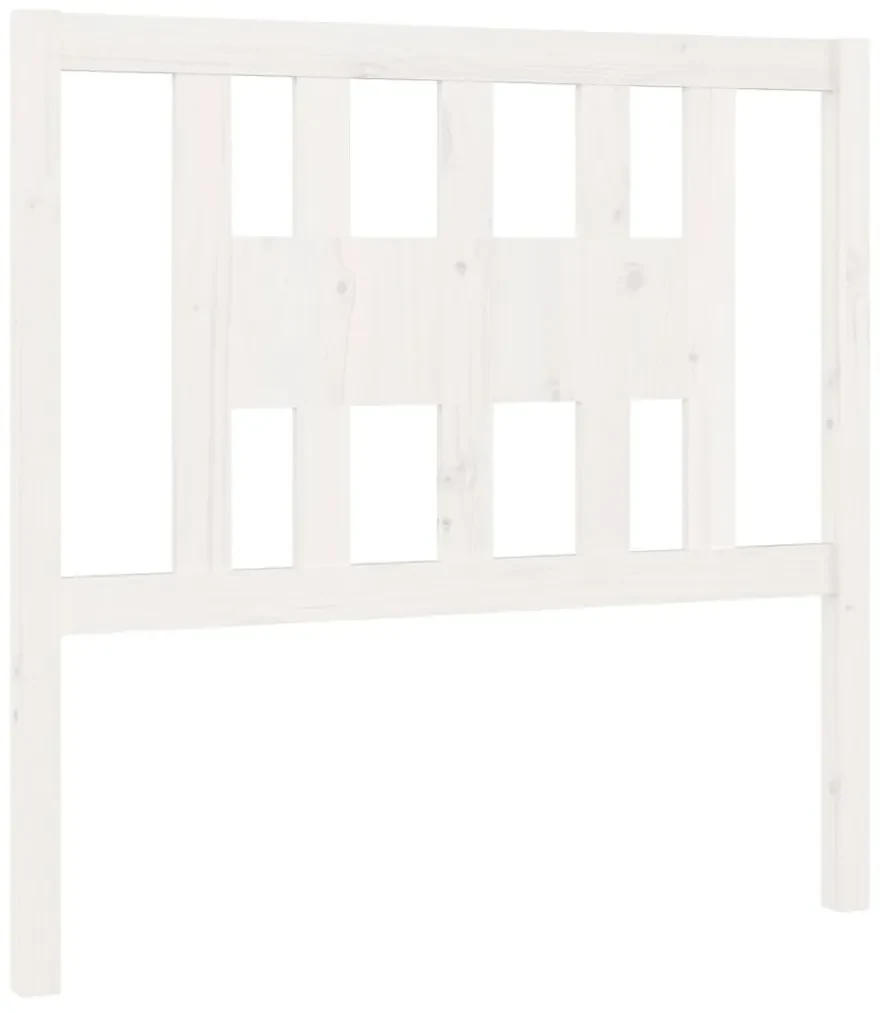 vidaXL Hoofdbord 96x4x100 cm massief grenenhout wit