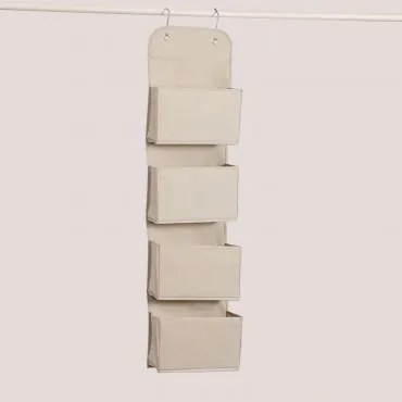 Tarinna Hangende Organizer Met 4 Vakken Beige - Sklum