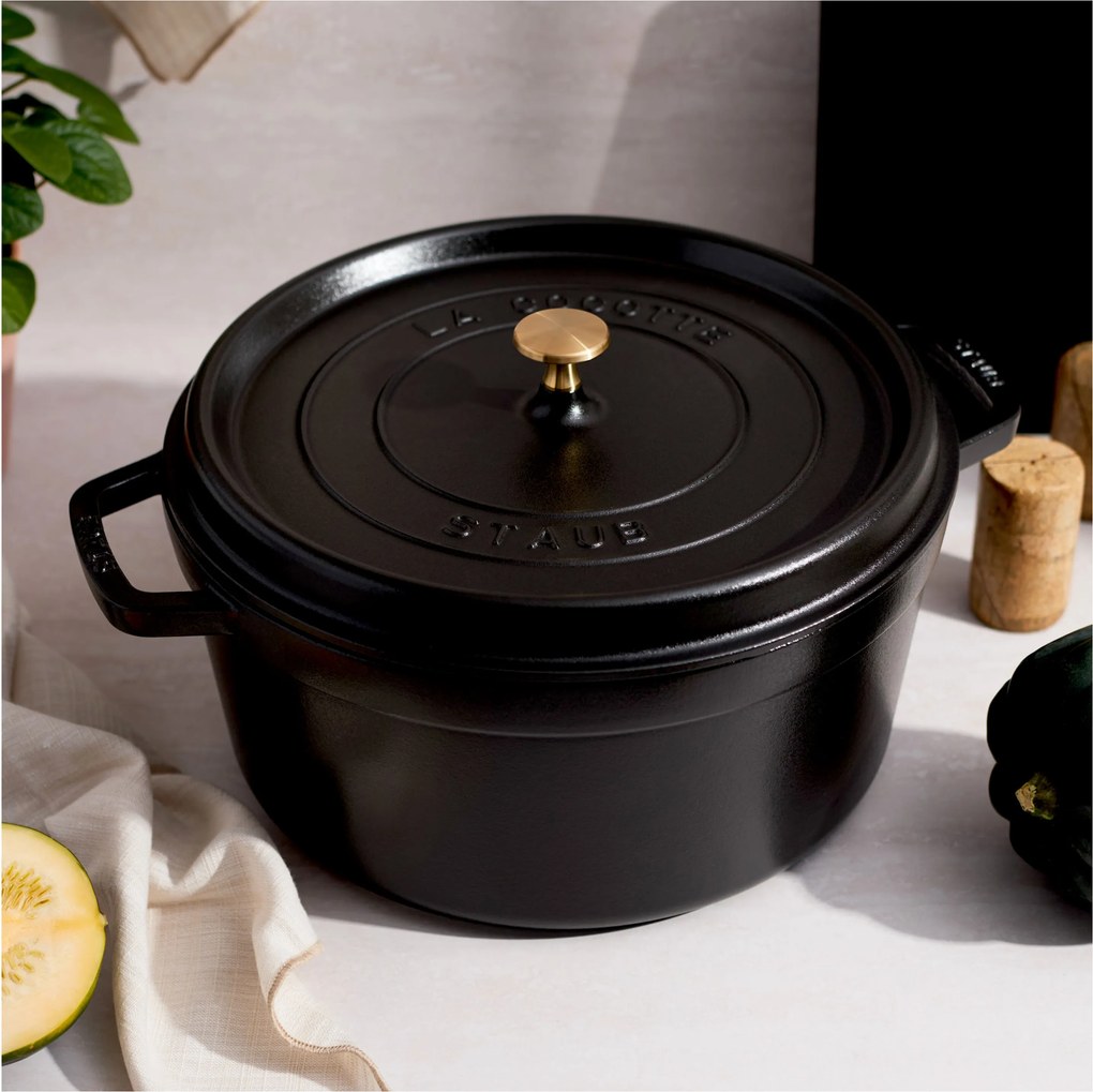Staub La Cocotte Cocotte 30 cm / 8,4 l, Rond, Zwart - La Cocotte - Staub