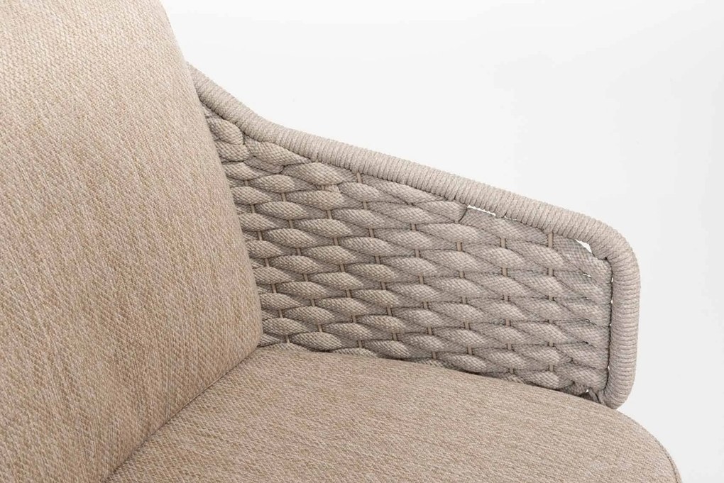 4 Seasons Outdoor Eros tuinstoel latte  Tuinstoel    beige weerbestendig