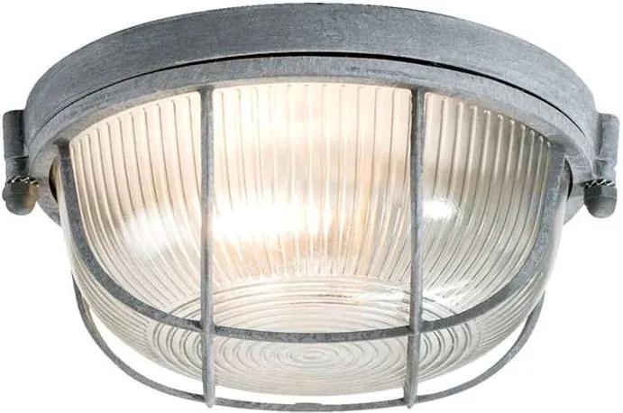 Plafondlamp Fenn - cementkleur - 18x18x9 cm - Leen Bakker