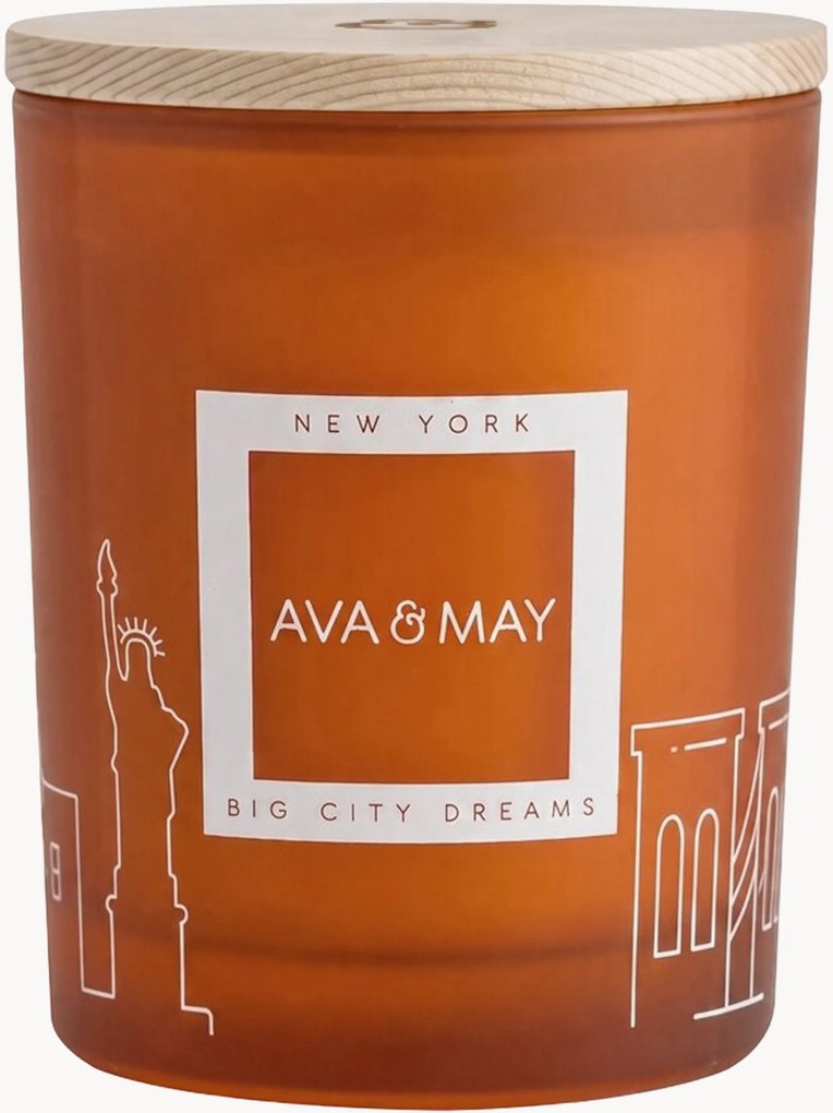 Geurkaars New York (muskus, citroen & patchouli)