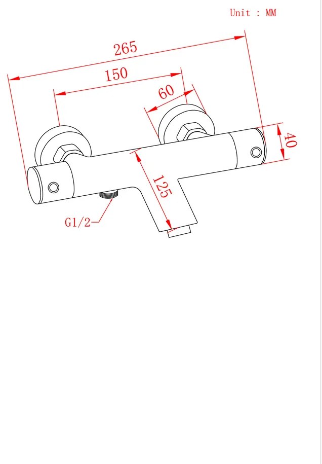 Saniclear Exclusive 304-RVS thermostatische badkraan met handdouche