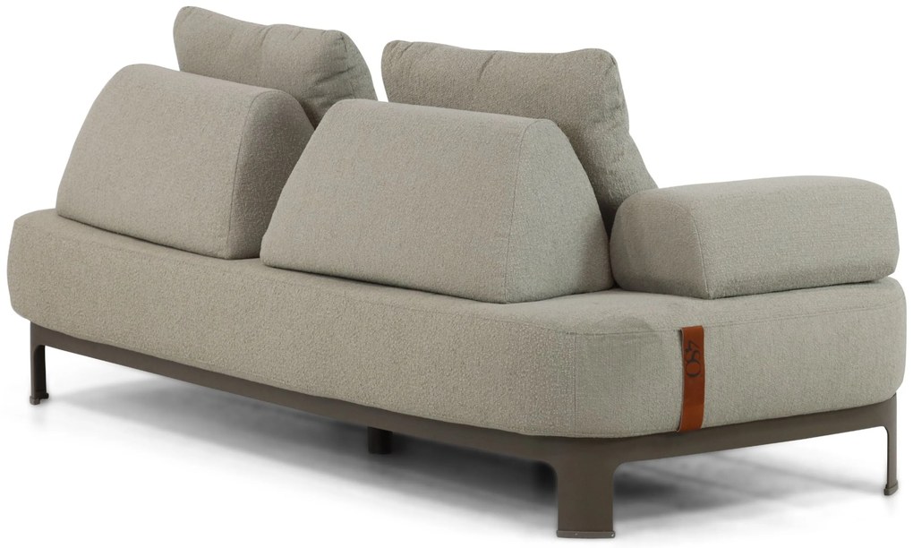 Hoek loungeset 5 personen Aluminium Taupe  4 Seasons Outdoor Santorini/Riah