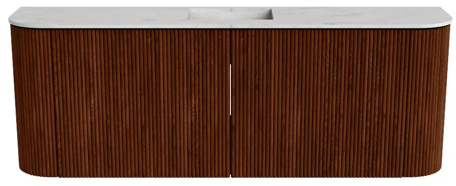 Mondiaz Joya DLux 115cm toiletmeubel ronding links/rechts ruby met wastafel faye midden 1 kraangat opalo